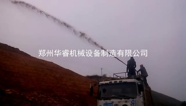 華?？屯羾姴C廠家西藏拉林高速邊坡綠化客土噴播機噴播項目視頻